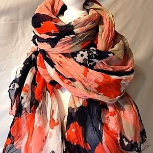 NWT ANN TAYLOR SHEER PLEATED SCARF